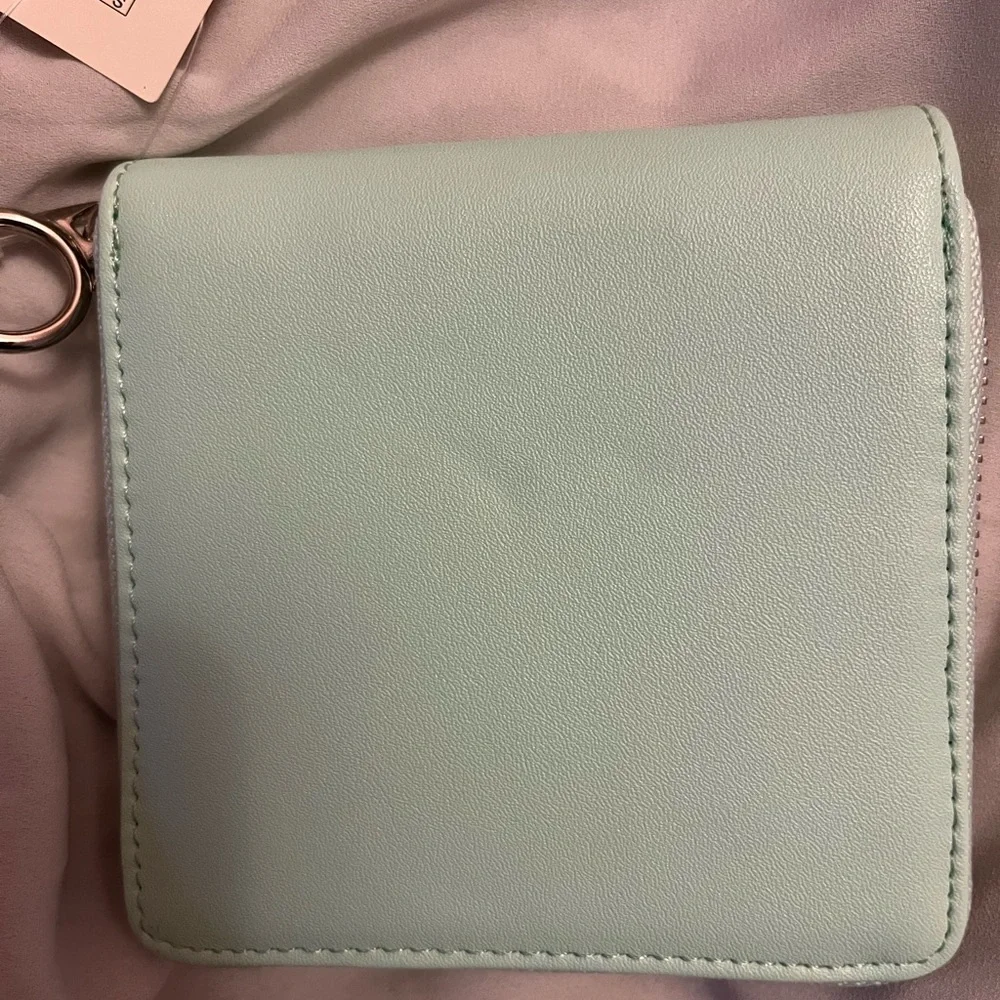 Urban Outfitters Mint Green Wallet with zipper closure - Picture 3 of 10